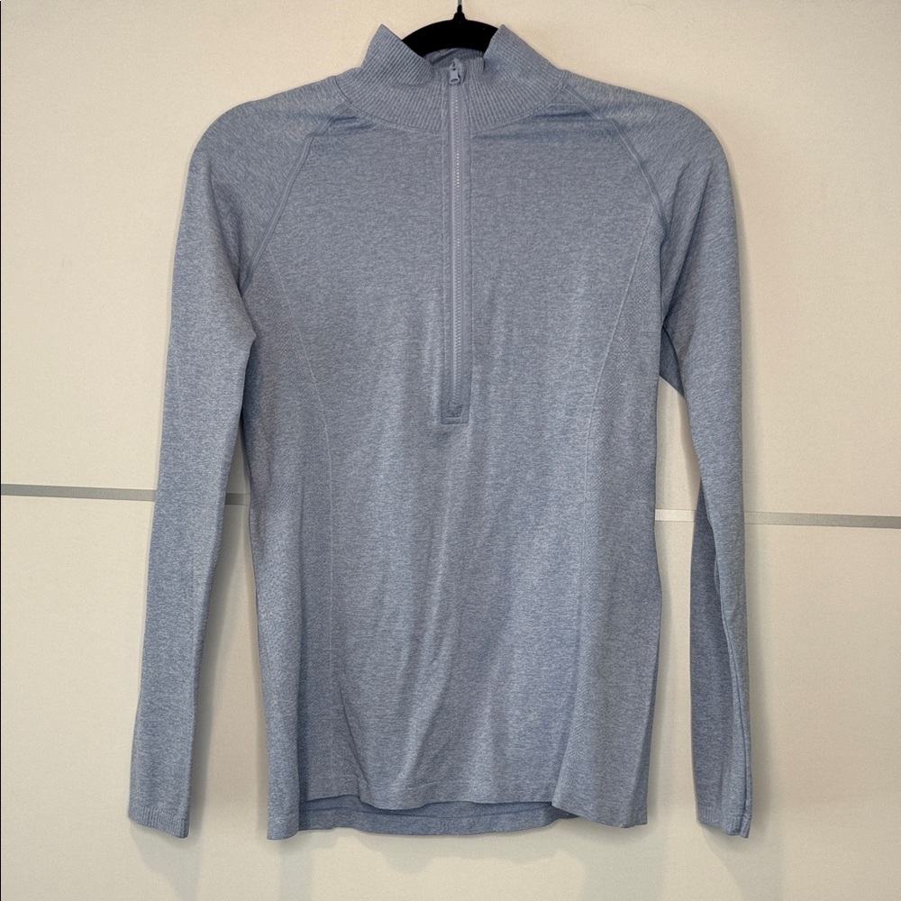 CALIA by Carrie Underwood Light Blue Long Sleeve Half-Zip Top